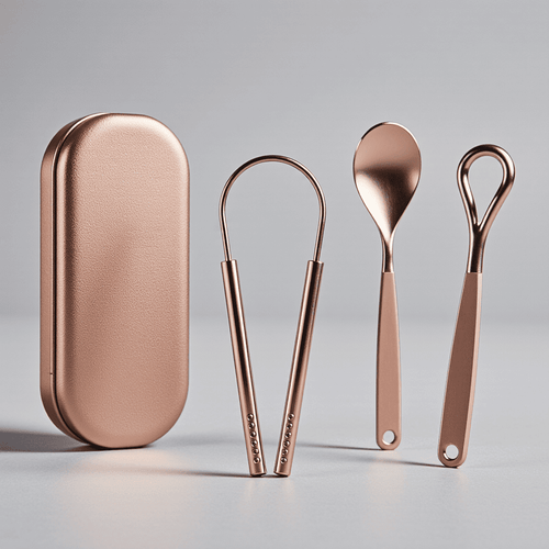 Copper Tongue Scraper Kit